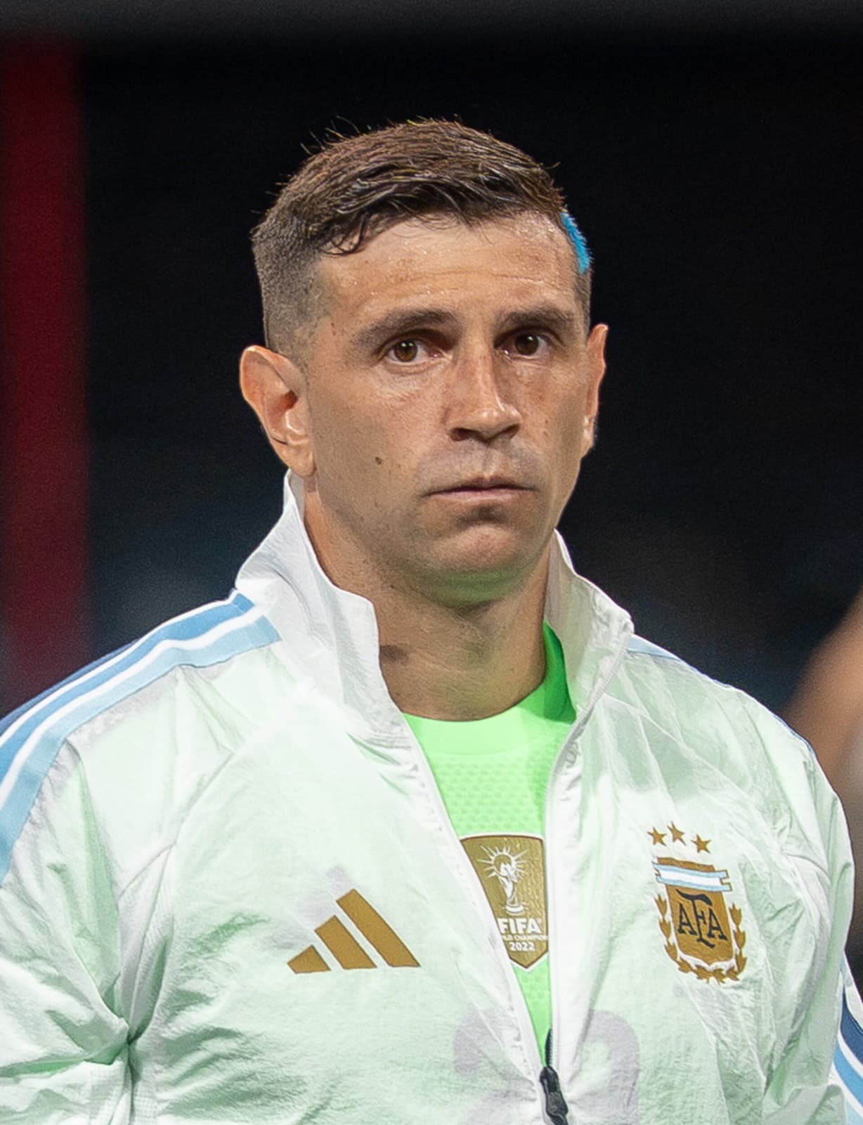 Emiliano Martínez stands in Argentina's goalkeeper kit during the 2026 World Cup