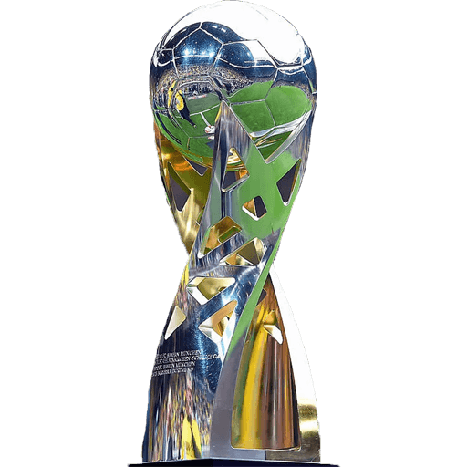 The tall gold and silver DFL-Supercup trophy