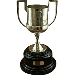 The silver Copa del Rey trophy